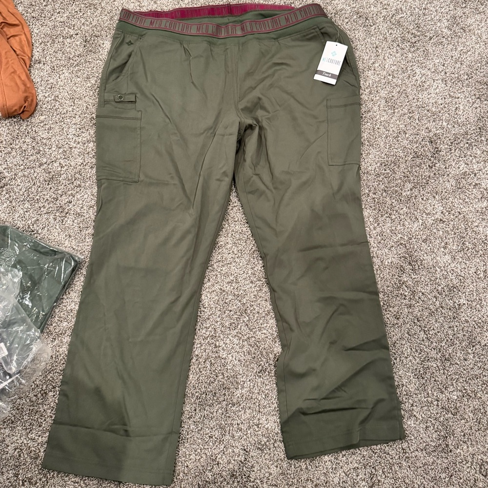 Olive Green Scrub Pants